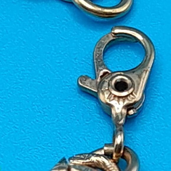 Vintage Monet Sports Theme Charm Bracelet, Football, Golf, Tennis, 7 Inches - Picture 5 of 13